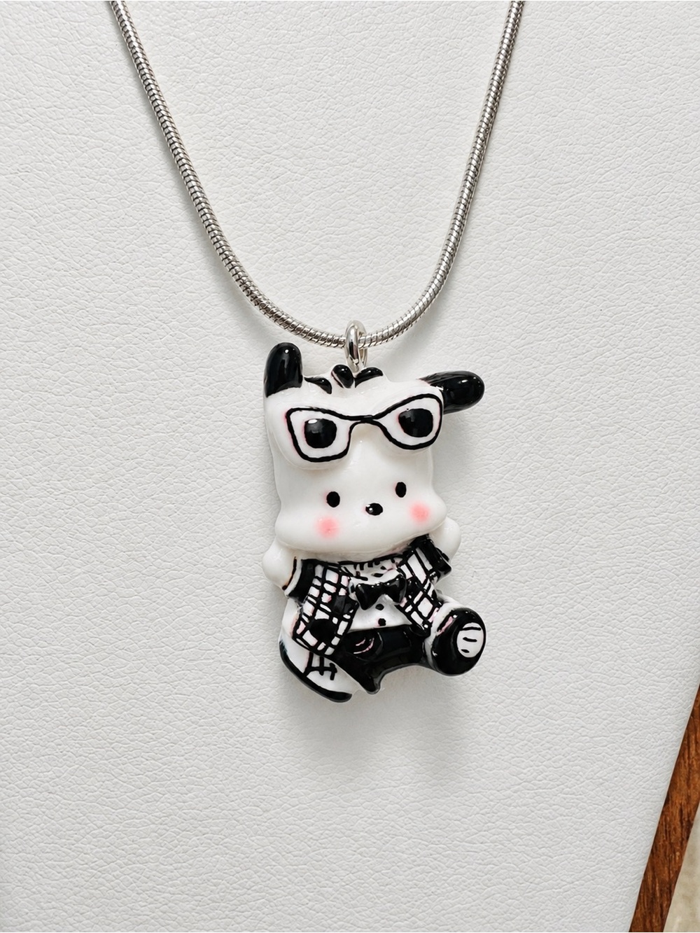 Sanrio Pochacco Pendant on a Stainless Steel Chain